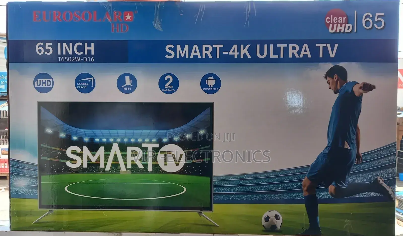 Eurosolar 65"Inch Tv Smart Android Tv