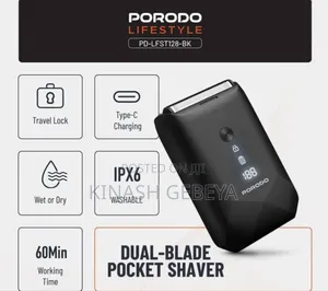 Porodo Dual Blade Pocket Shaver(ፀጉር መላጫ)