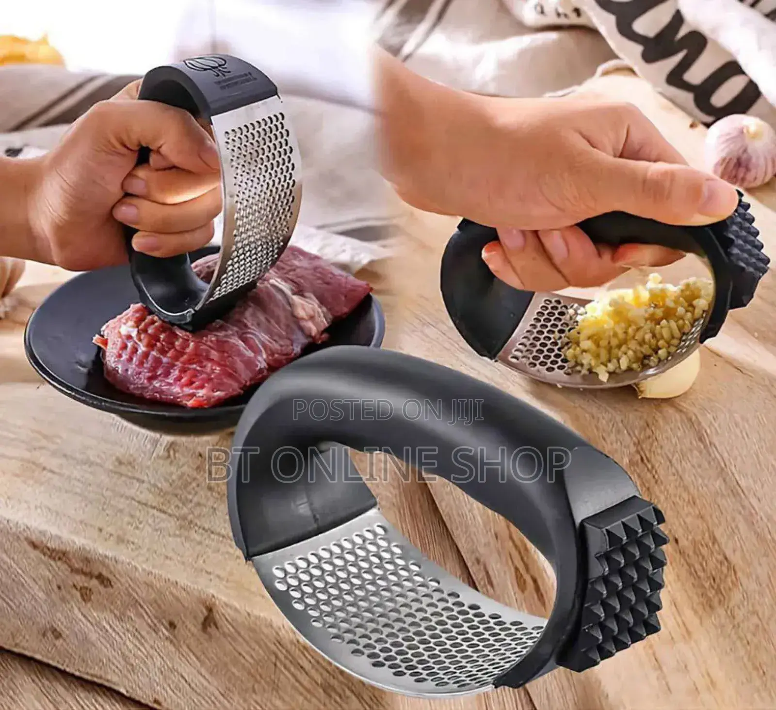 2 in 1 Garlic Press Chopper