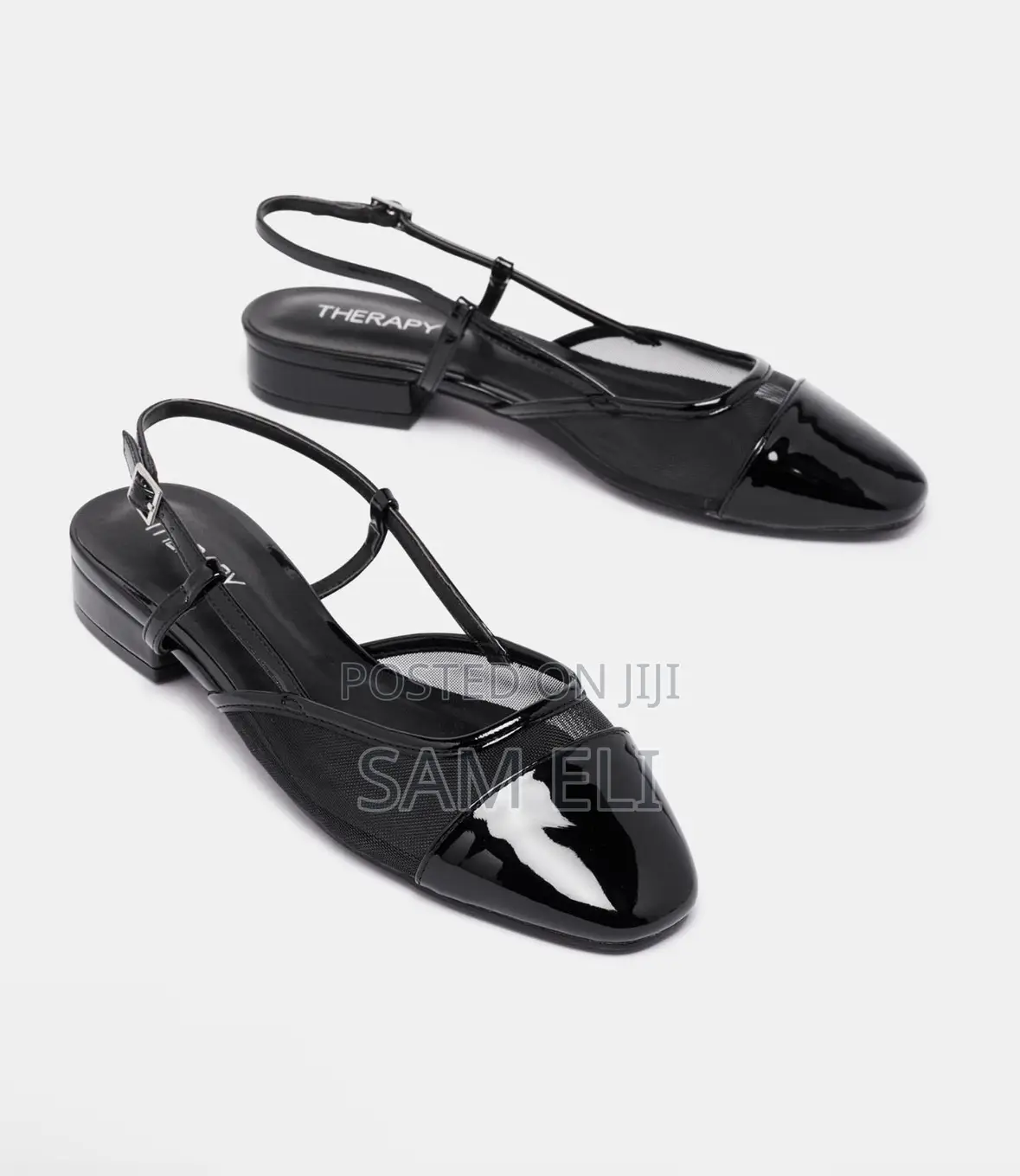 Black Flats Size 37