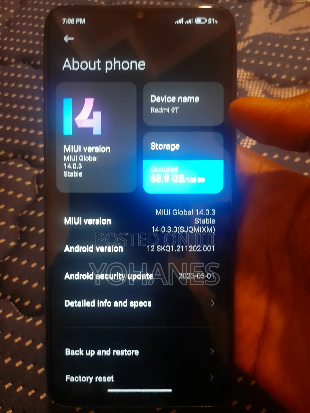 Xiaomi Redmi 9T 128 GB Blue