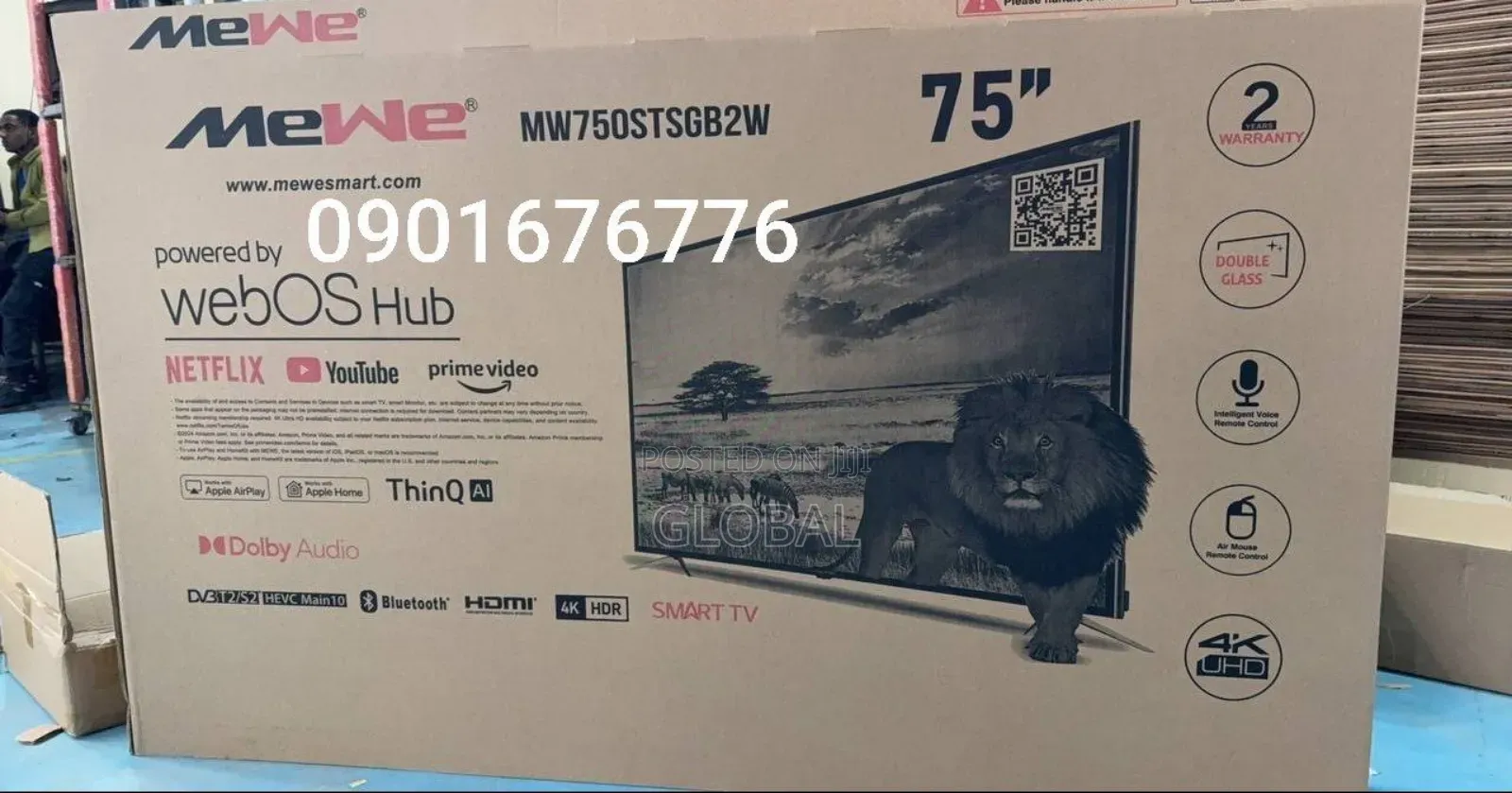 Mewe 75inch Smart Tv