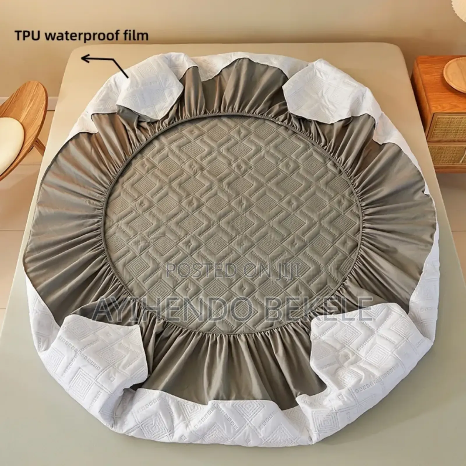 ዉሀ የማያስገ ባየፍራሽ ልብስ (Waterproof Matress Cover)