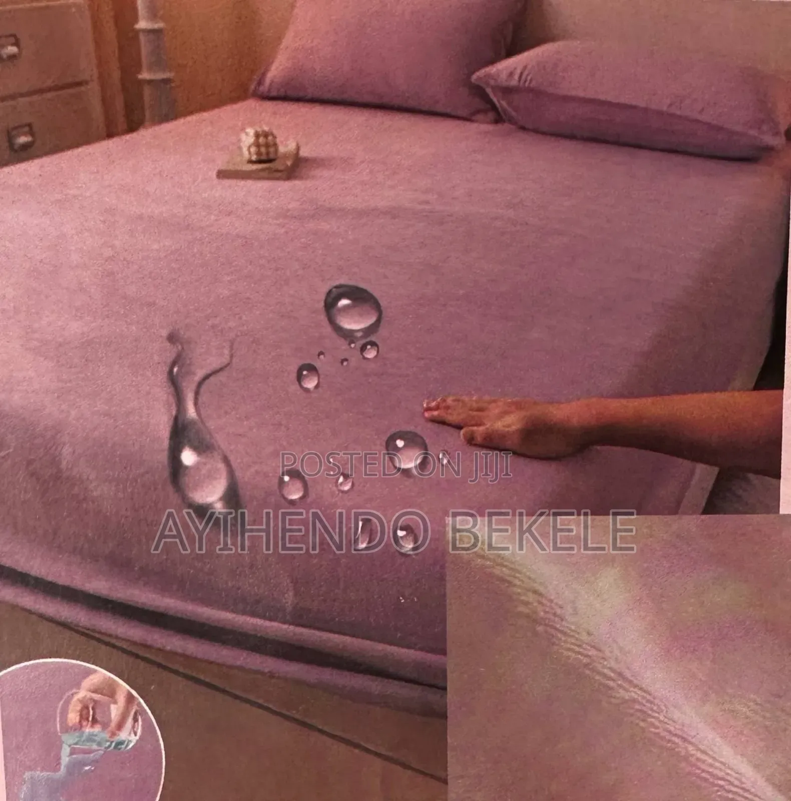 ዉሀ የማያስገ ባየፍራሽ ልብስ (Waterproof Matress Cover)