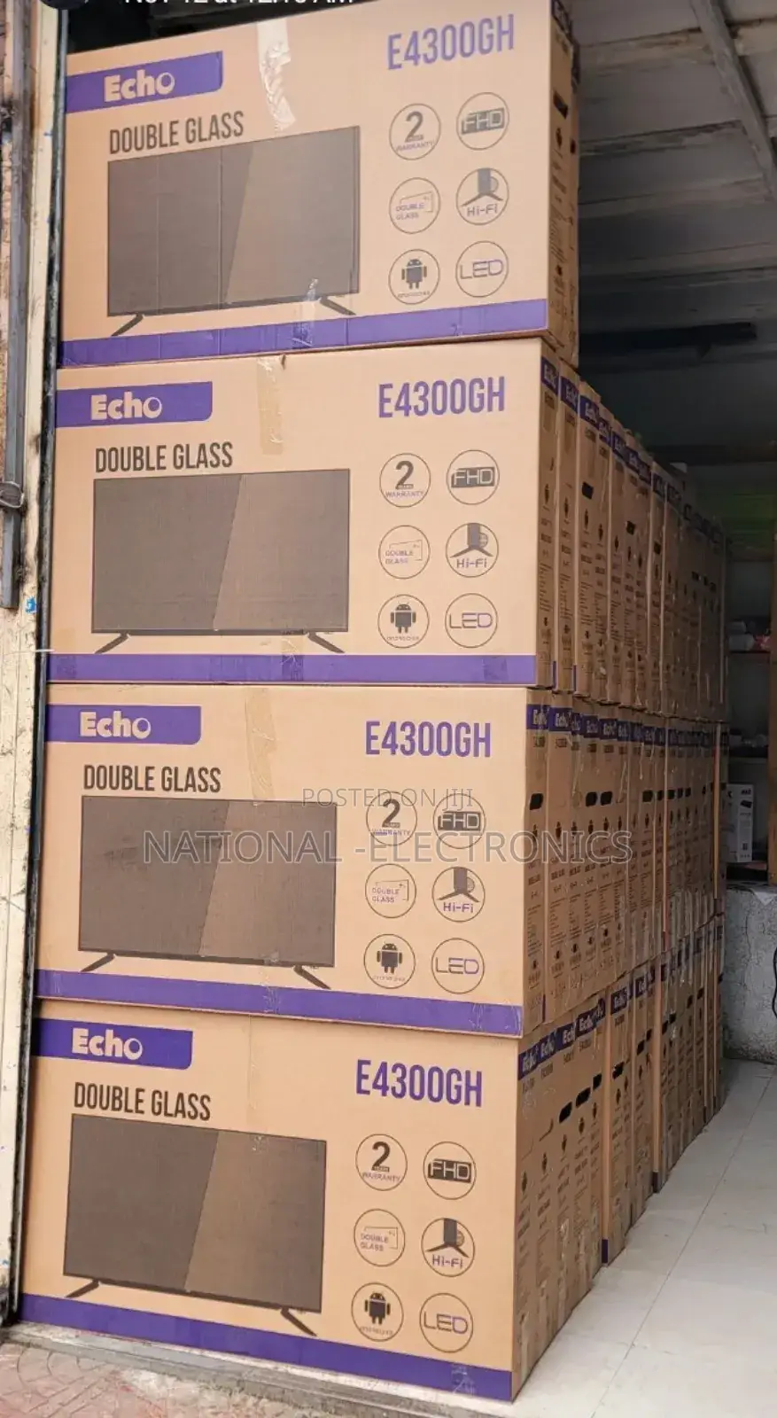 Echo 43"Inch Tv Smart Android Tv