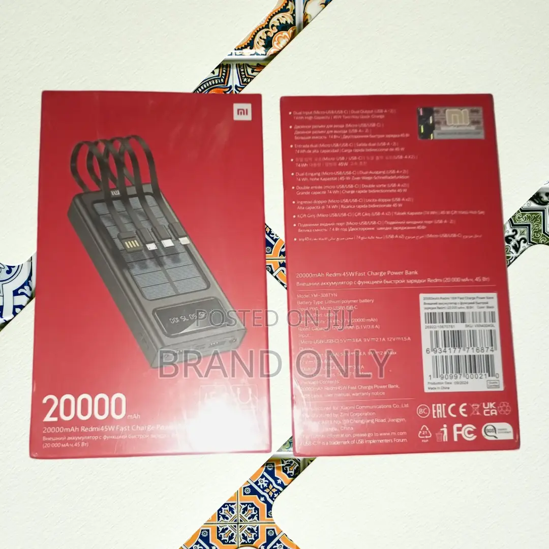 The Smart Way to Keep Your: Mi 20000mah Power Bank Cable
