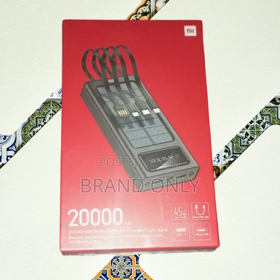 Your Dependable Source of on-the-Go Power: Mi 20000mah Cable