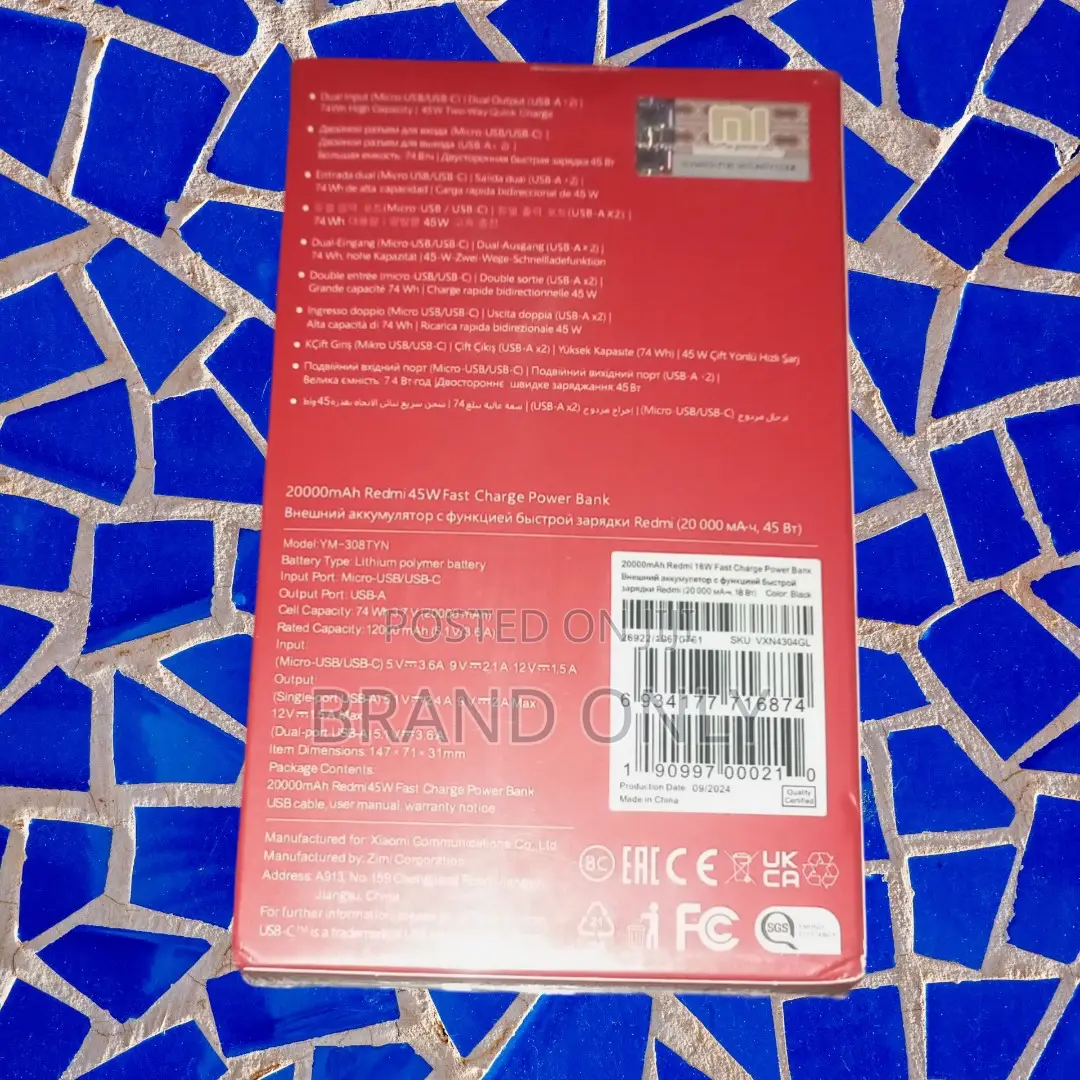 Never Get Caught Off Guard: Mi 20000mah + Cable