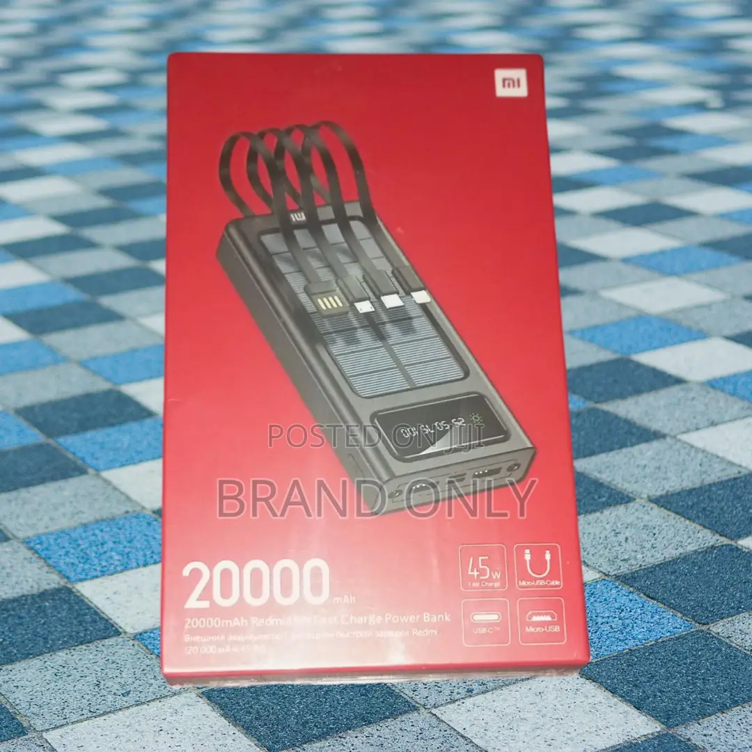 Official Mi Product: 20000mah Power Bank With Cable
