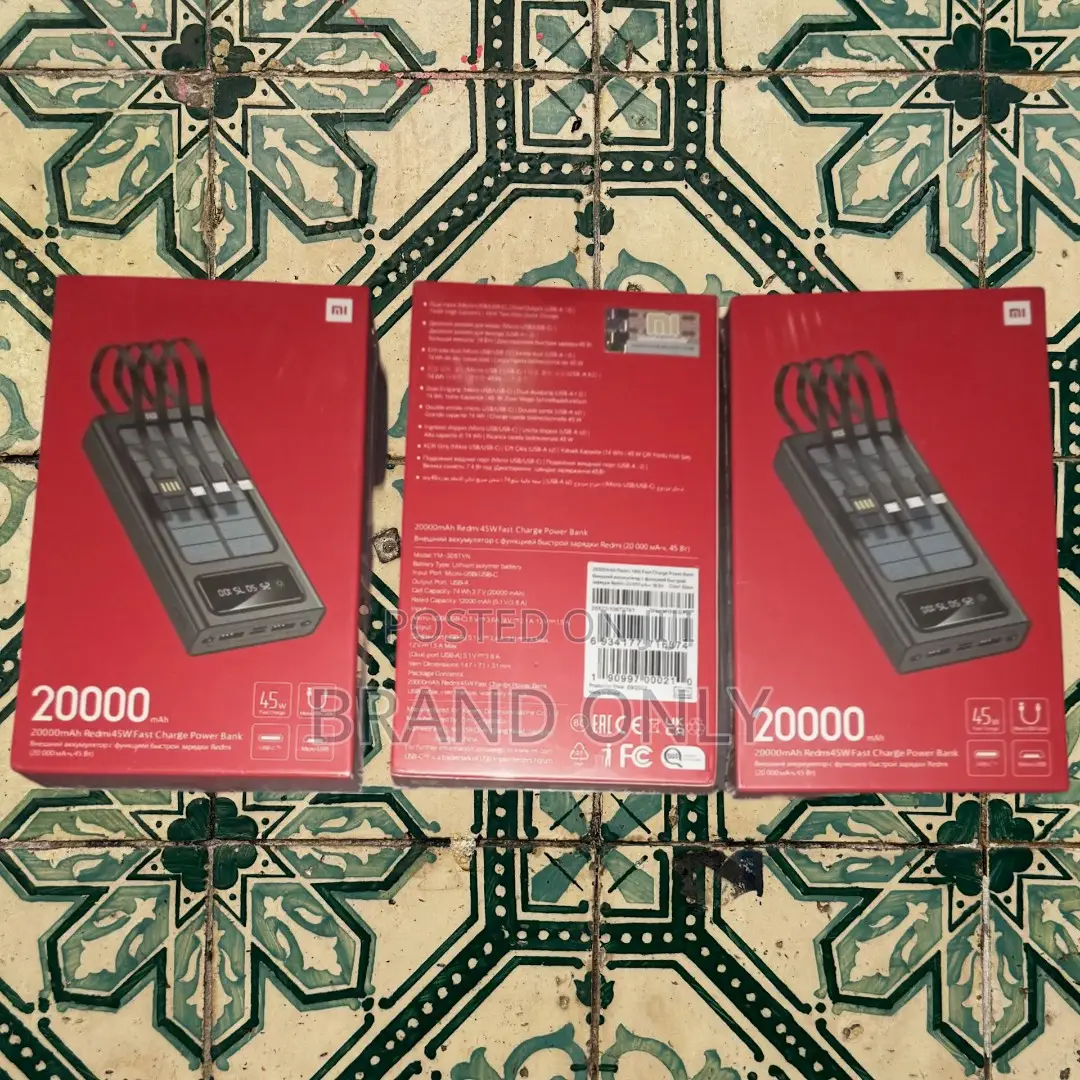 Genuine Xiaomi Accessory: Mi 20000mah + Cable