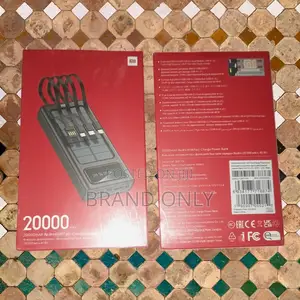 High-Capacity Portable Charger: Mi 20000mah With Cable