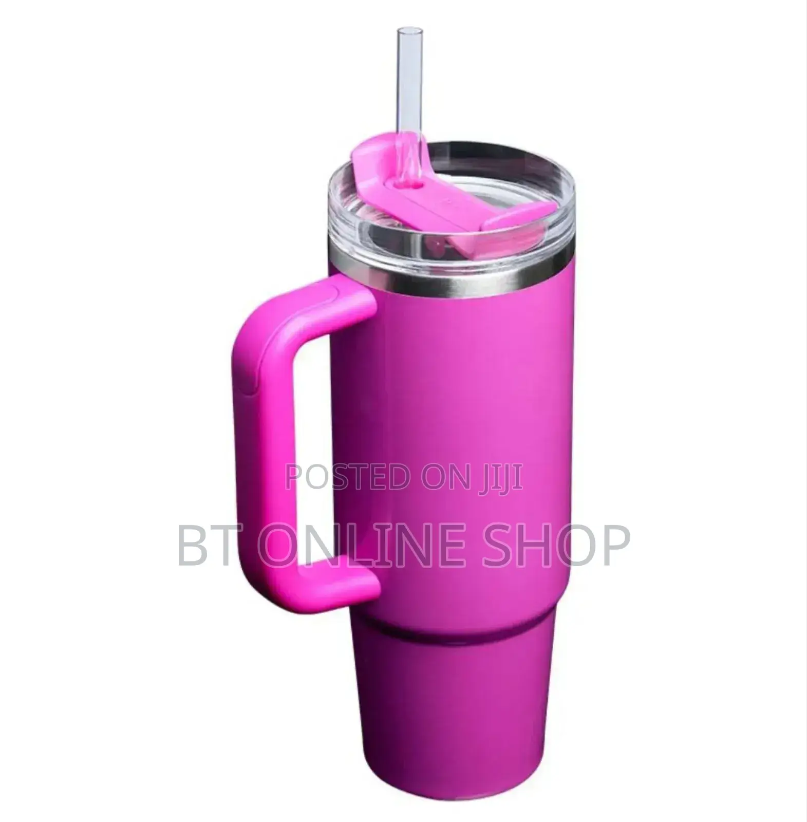 Double Layer Stainless Still Isolated Tumblers With Straw.