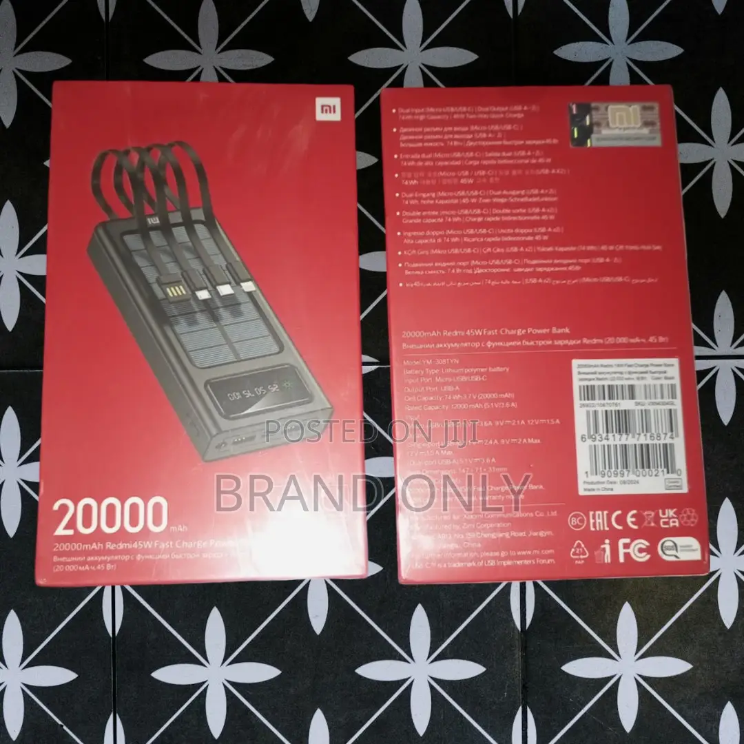 Experience the Convenience of Reliable Power: Mi 20000mah