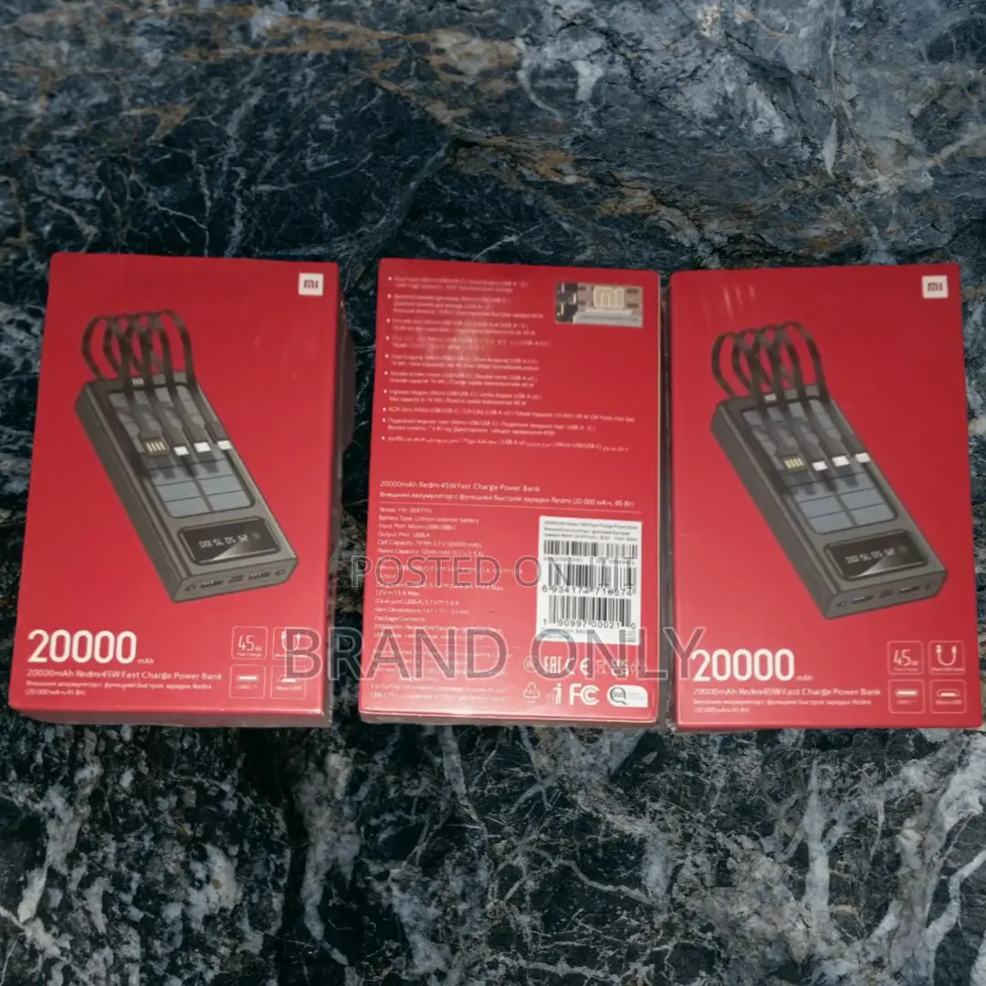 Count on Mi for Power: 20000mah With Included Cable