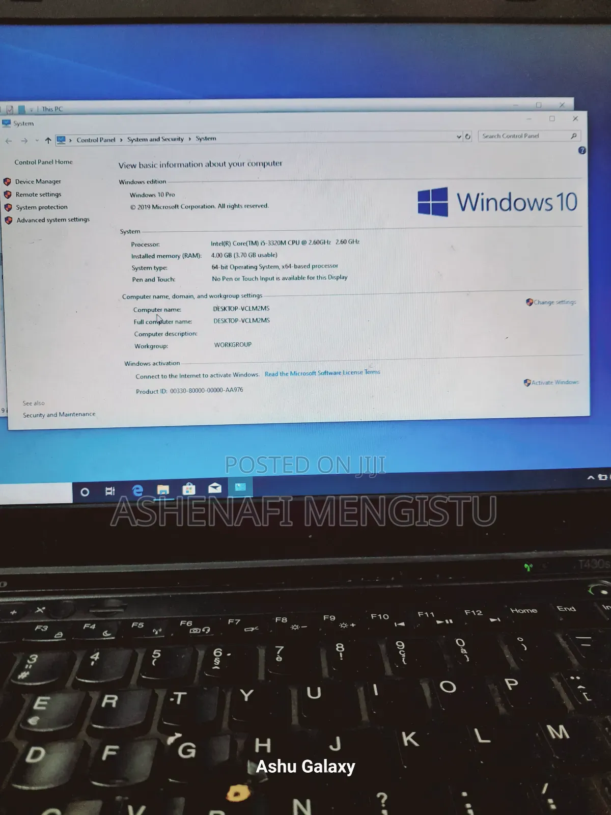 Laptop Lenovo ThinkPad T430 4GB Intel Core i5 HDD 128GB