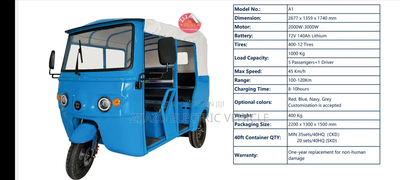 New Bajaj 2024 Blue