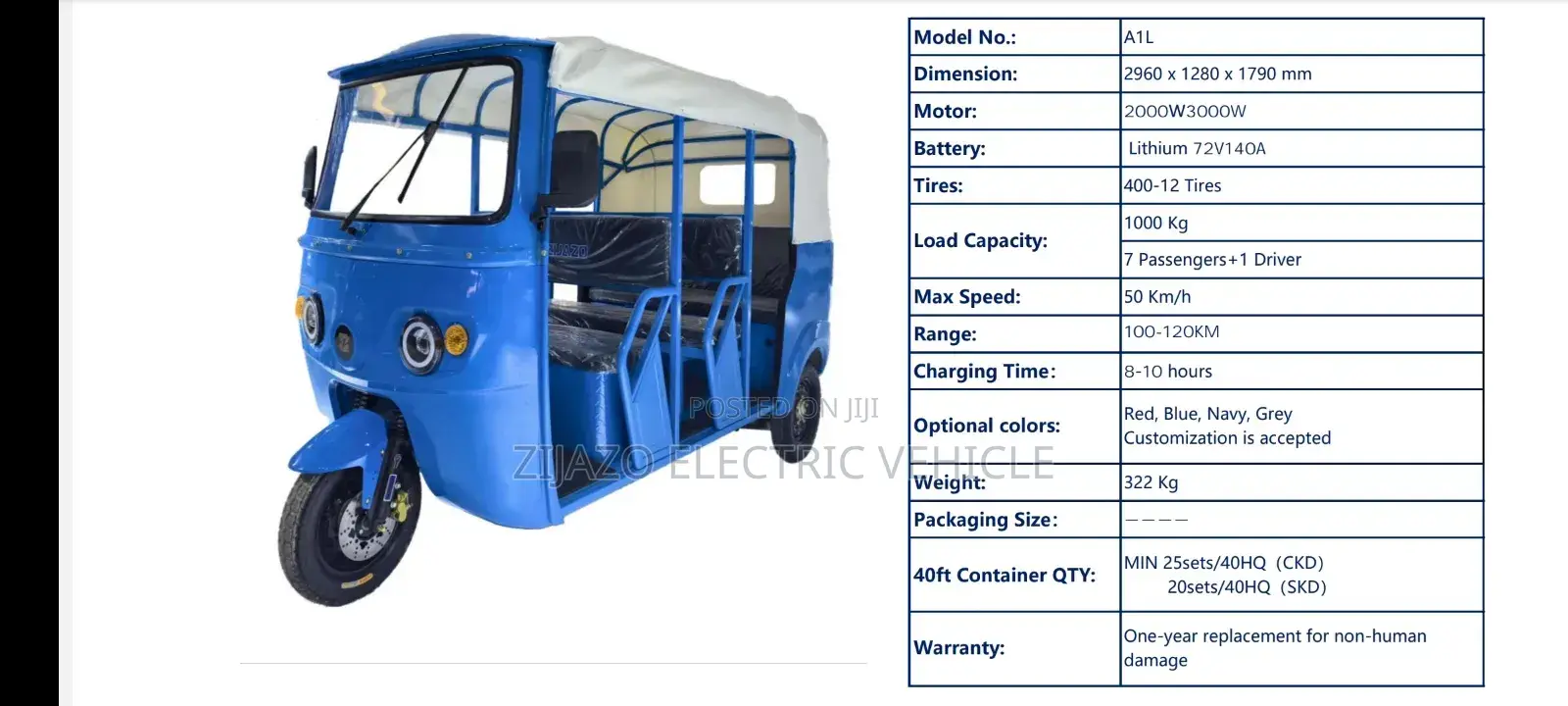 New Bajaj 2024 Blue