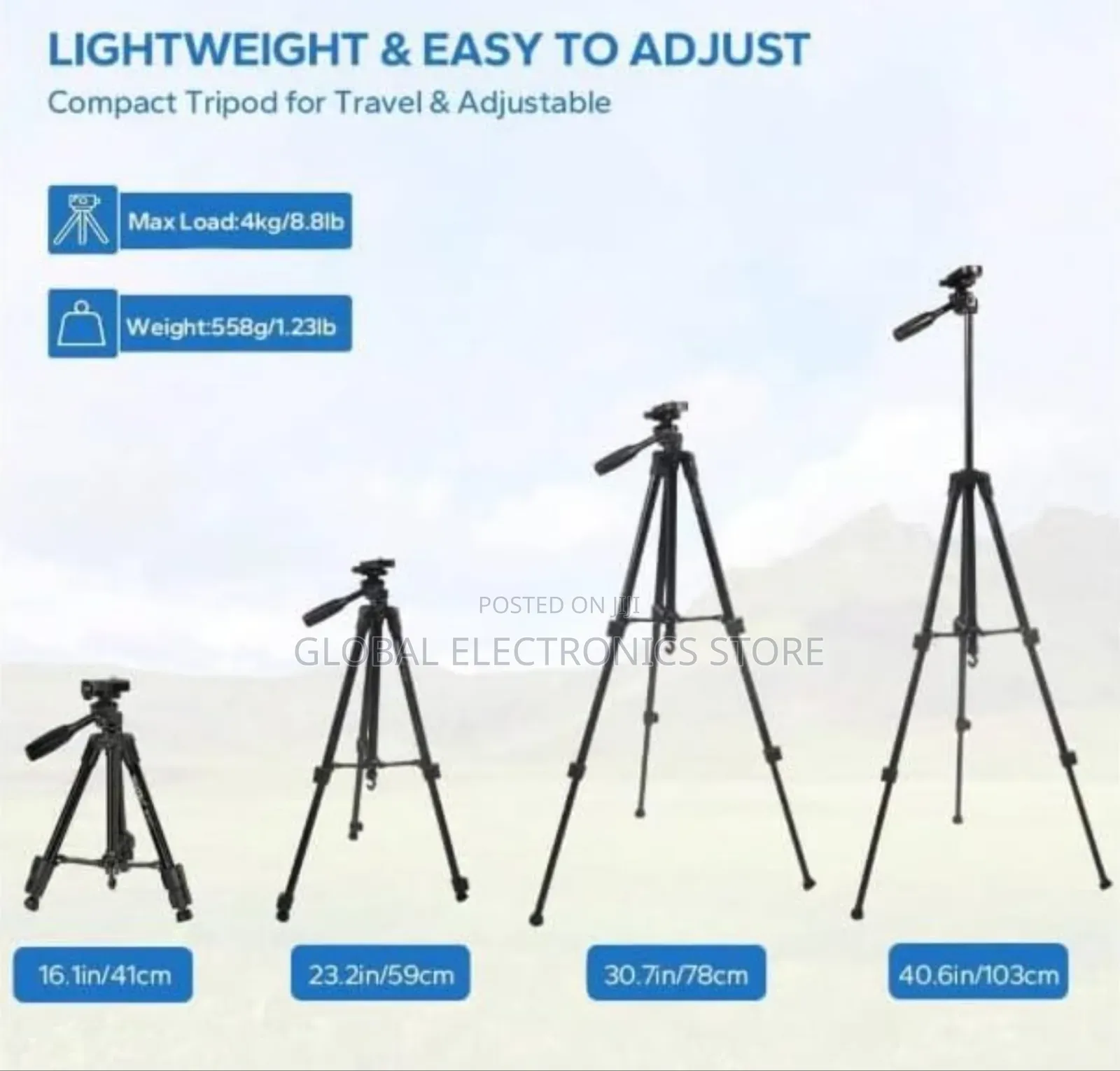 High Quality Tripod Max 4kg Heavy Duty