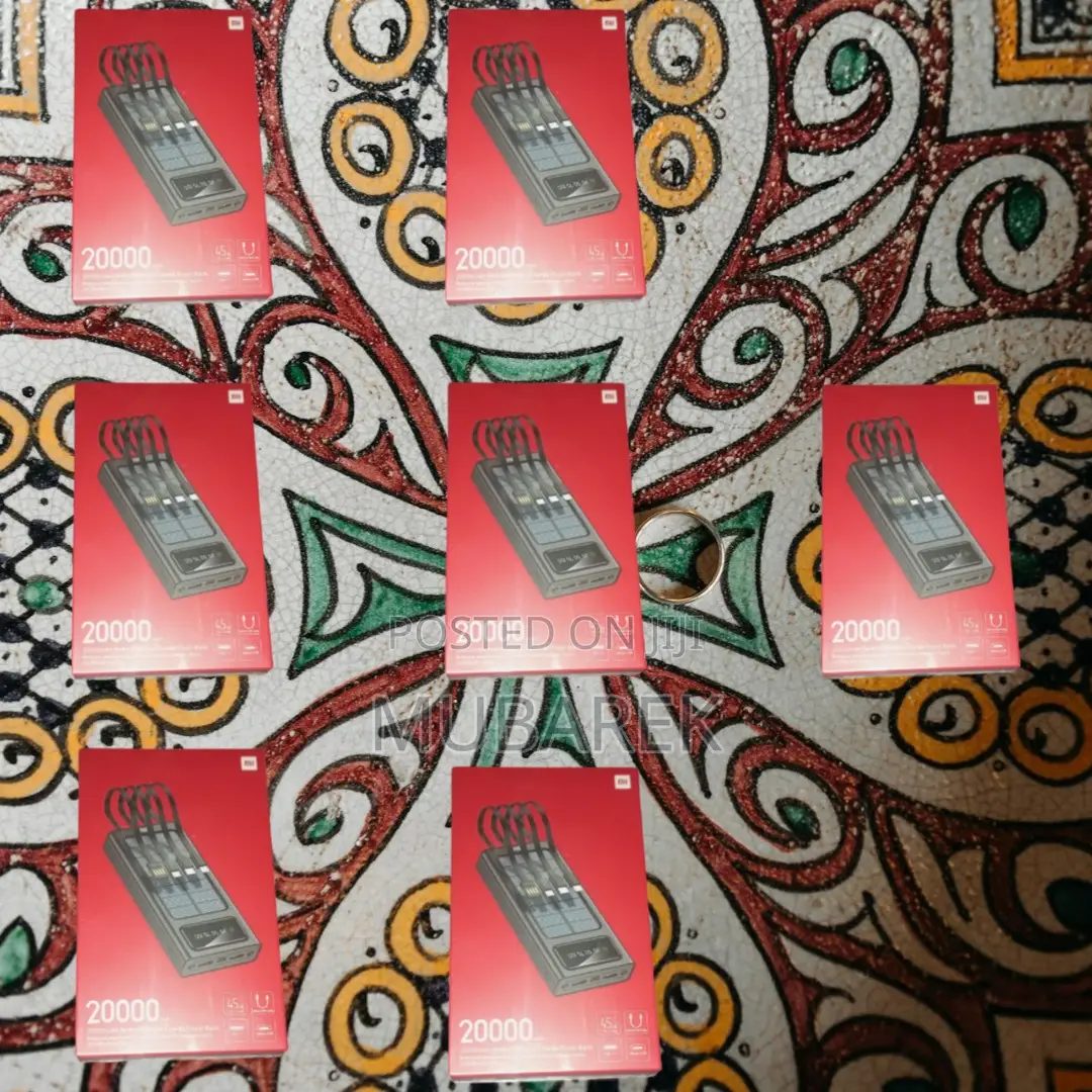 Easy to Use: Mi 20000mah Portable Charger + Cable