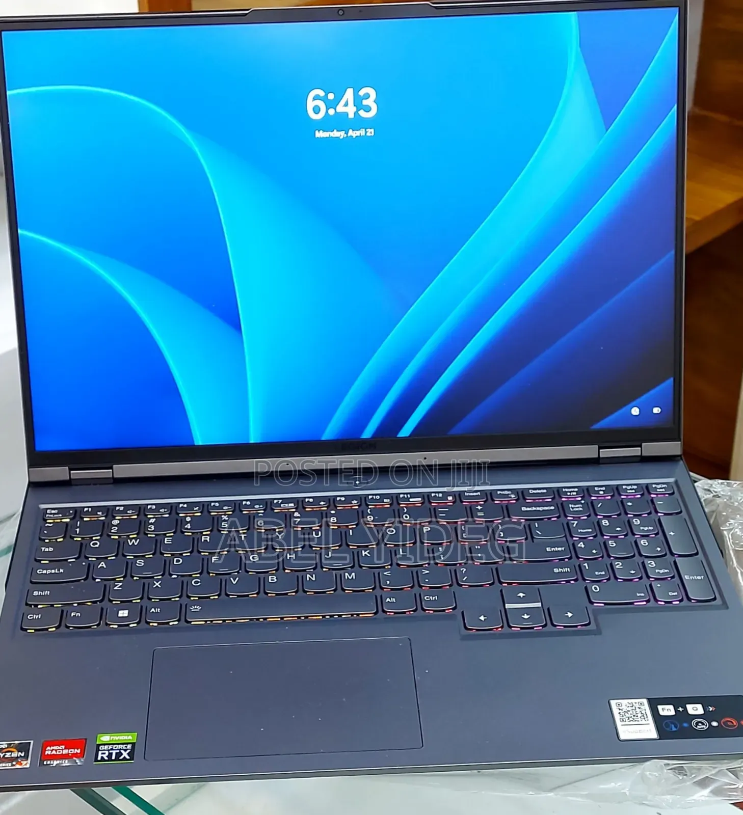New Laptop Lenovo Legion 5 8GB AMD Ryzen 7 SSD 512GB