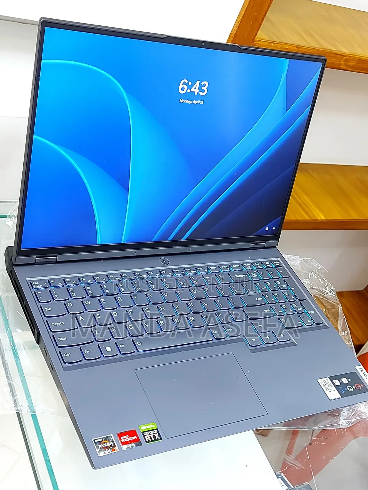 New Laptop Lenovo Legion 5 8GB AMD Ryzen 7 SSD 512GB