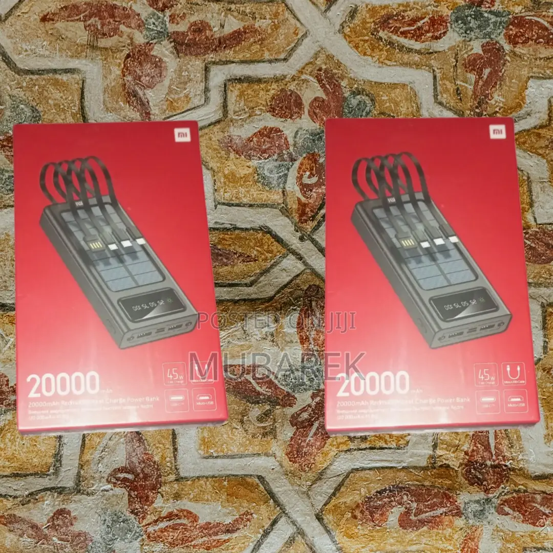 Your Pocketful of Power: Mi 20000mah With Included Cable