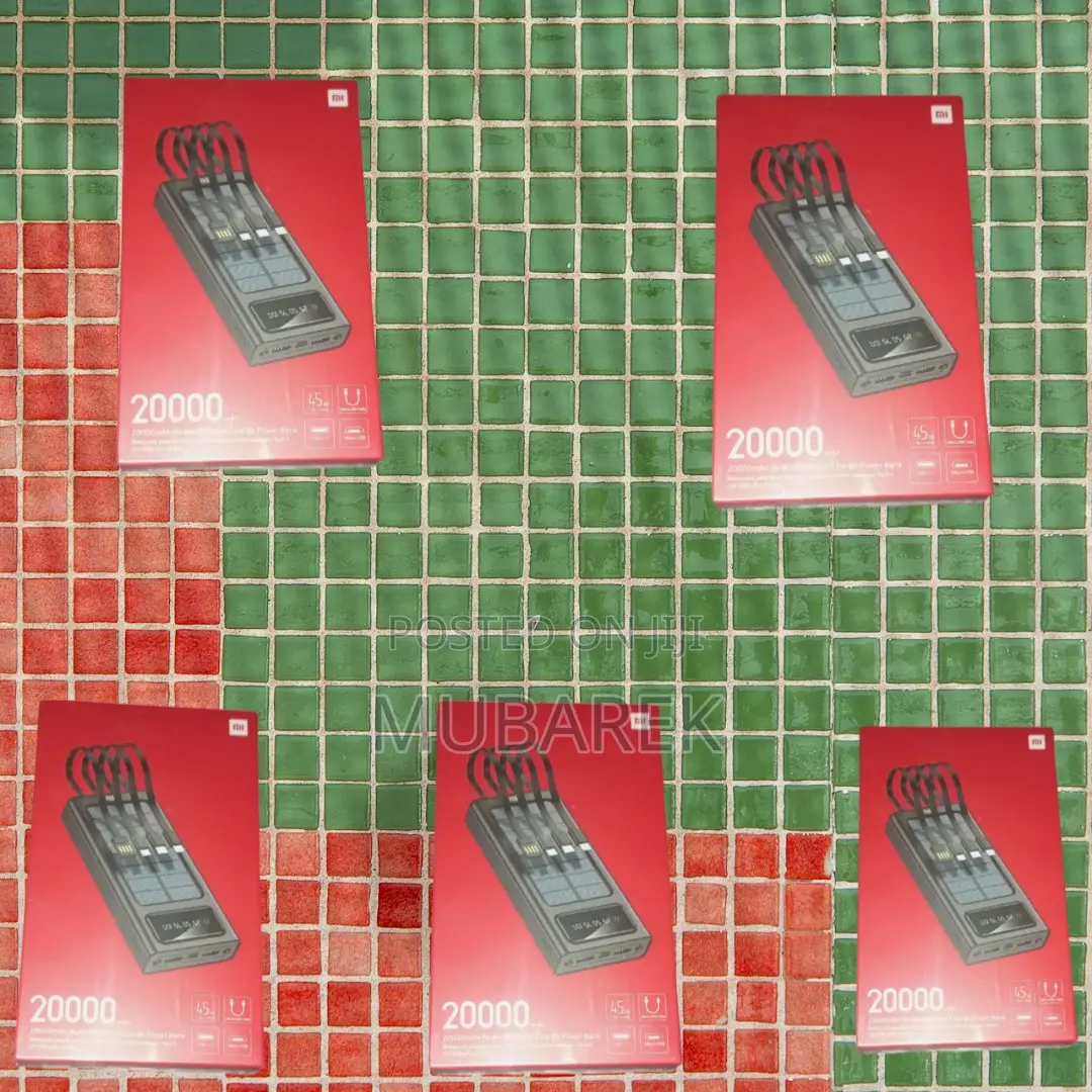 Ideal for Long Flights: Mi 20000mah Portable Charger + Cable