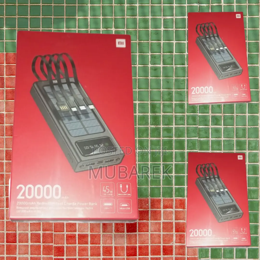 Great for Road Trips: Mi 20000mah Power Bank (Cable Includ)