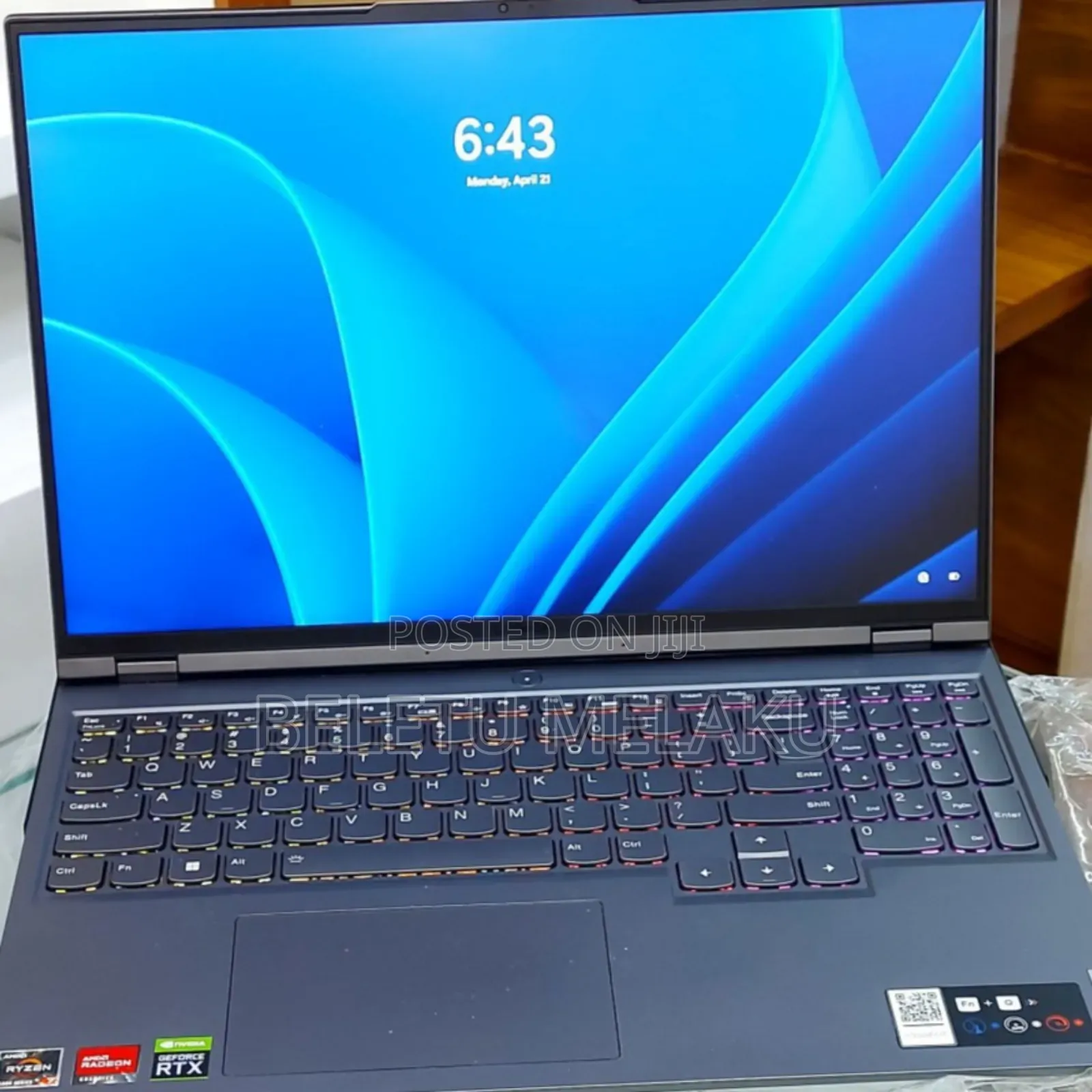 New Laptop Lenovo Legion 5 8GB AMD Ryzen 7 SSD 512GB