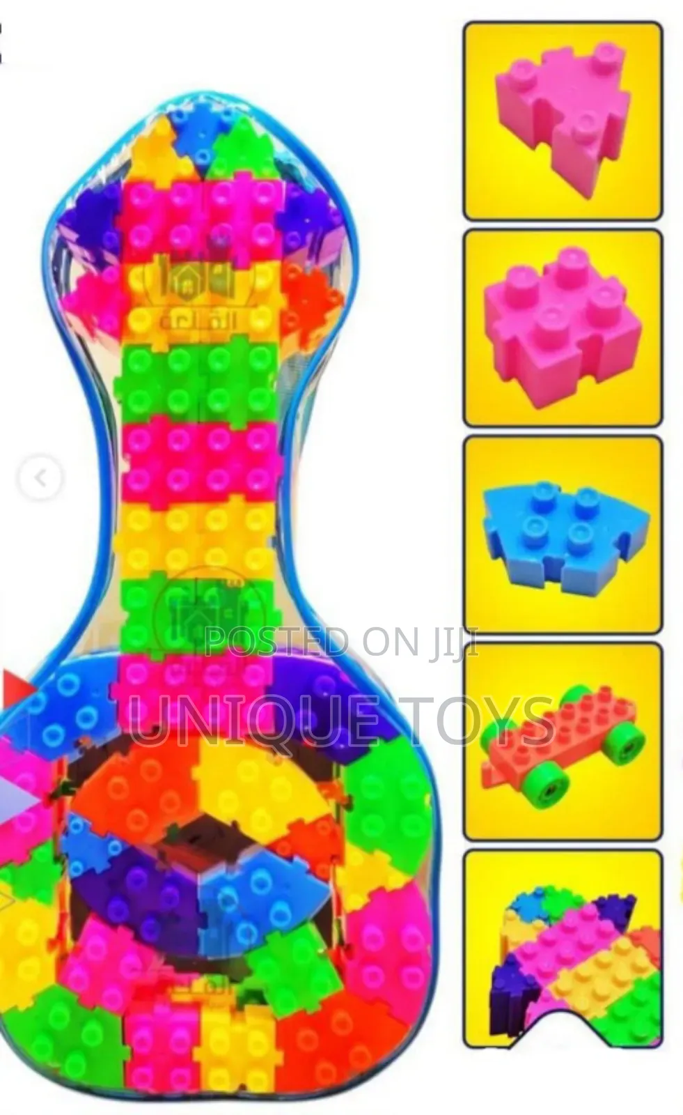 Multifunctional Guitar Shape Building Blocks Set, 97 PCS
