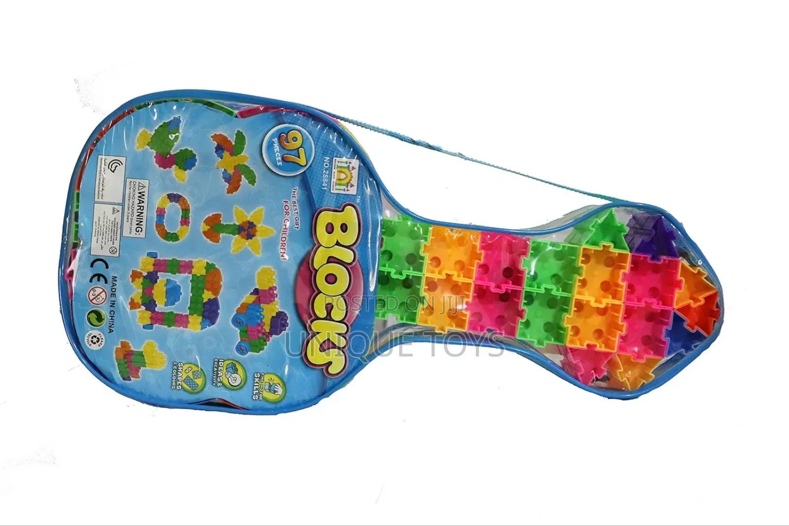 Multifunctional Guitar Shape Building Blocks Set, 97 PCS