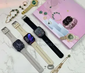 የሴት Smart Watch + Extra Watch + Jewellery Sets + Extra Strap