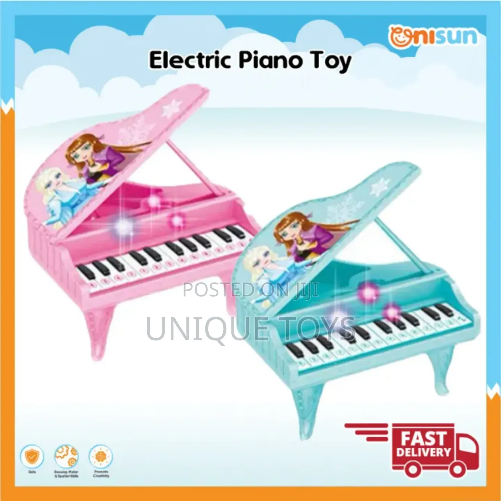 Frozen Elsa Anna Cartoon Electronic Piano Stimulation Set