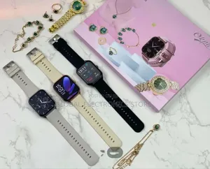 የሴት ስማርት ሰዓት With Extra Watch and 5 Gift Jewellery Sets