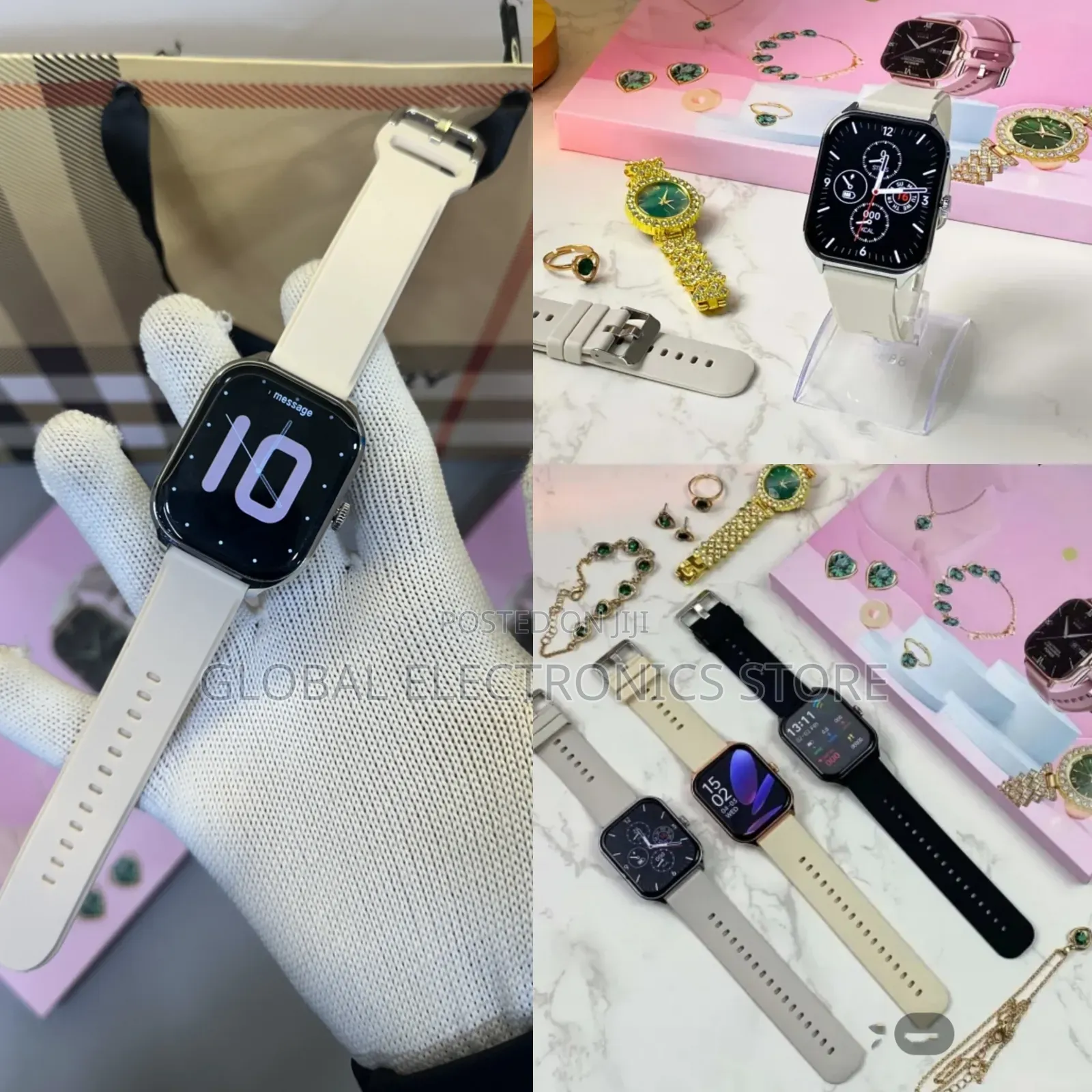 6 in 1 የሴት Smart Watch Combo With Extra Watch