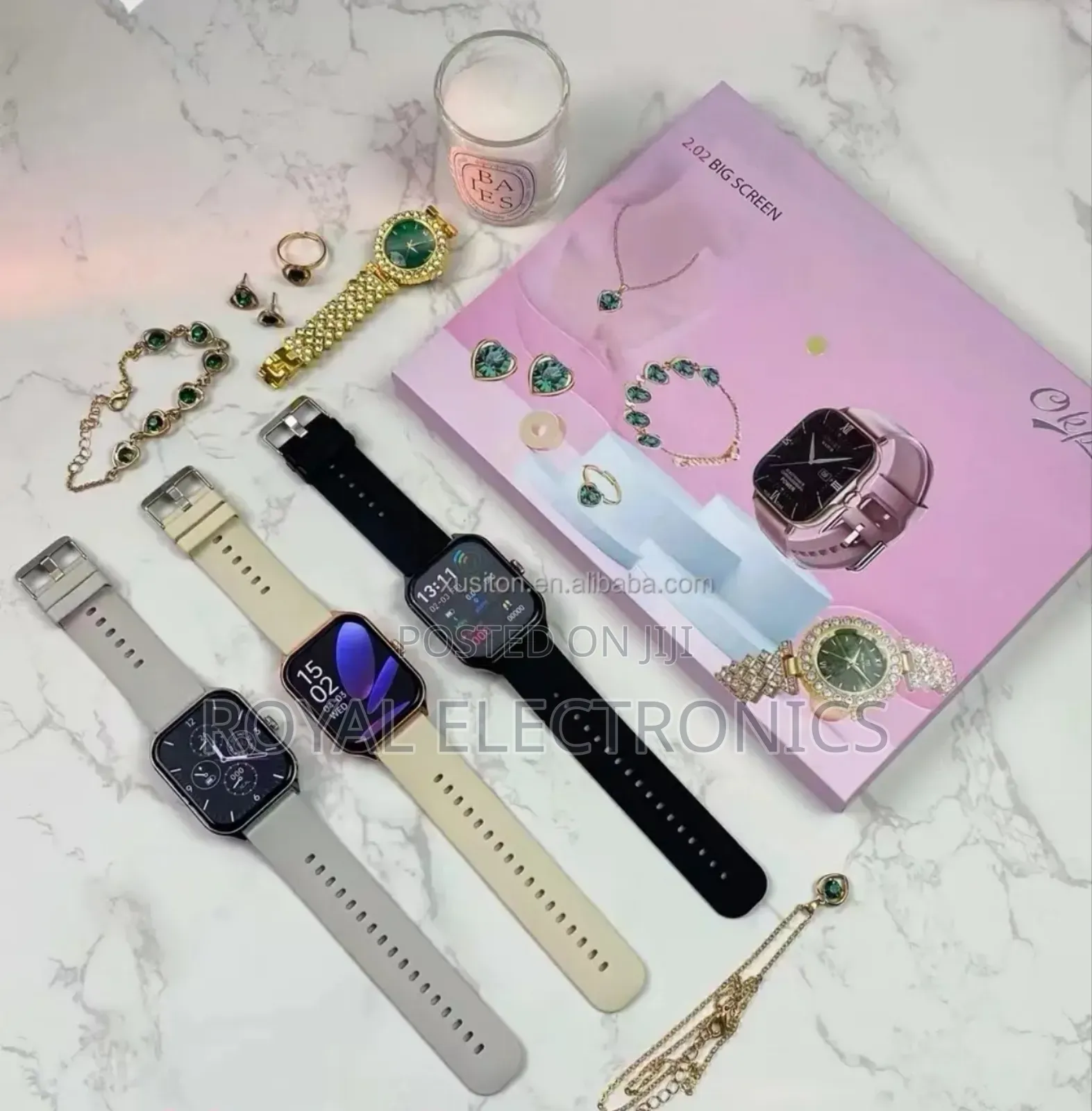 Ladies Smart Watch With 6 in 1 Combo Set