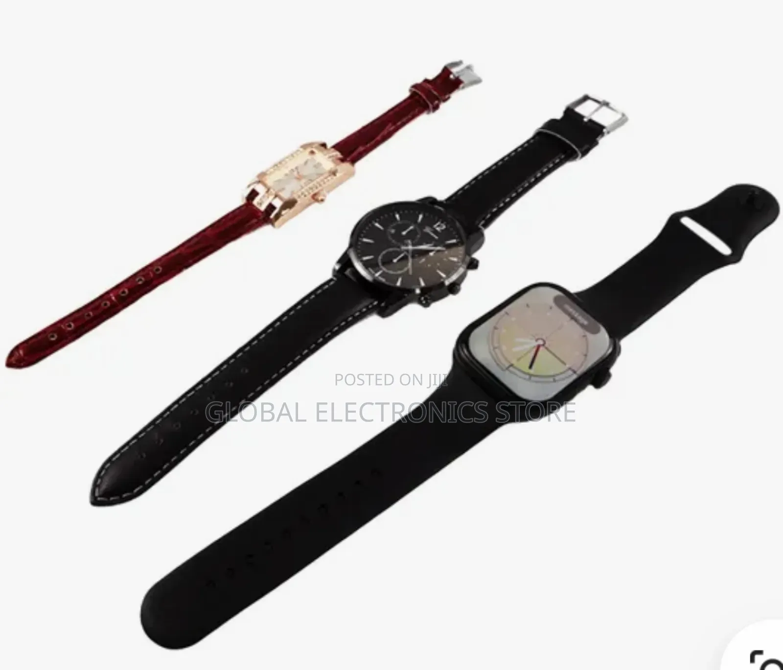3 in 1 Smart Watch With Extra Round Watch