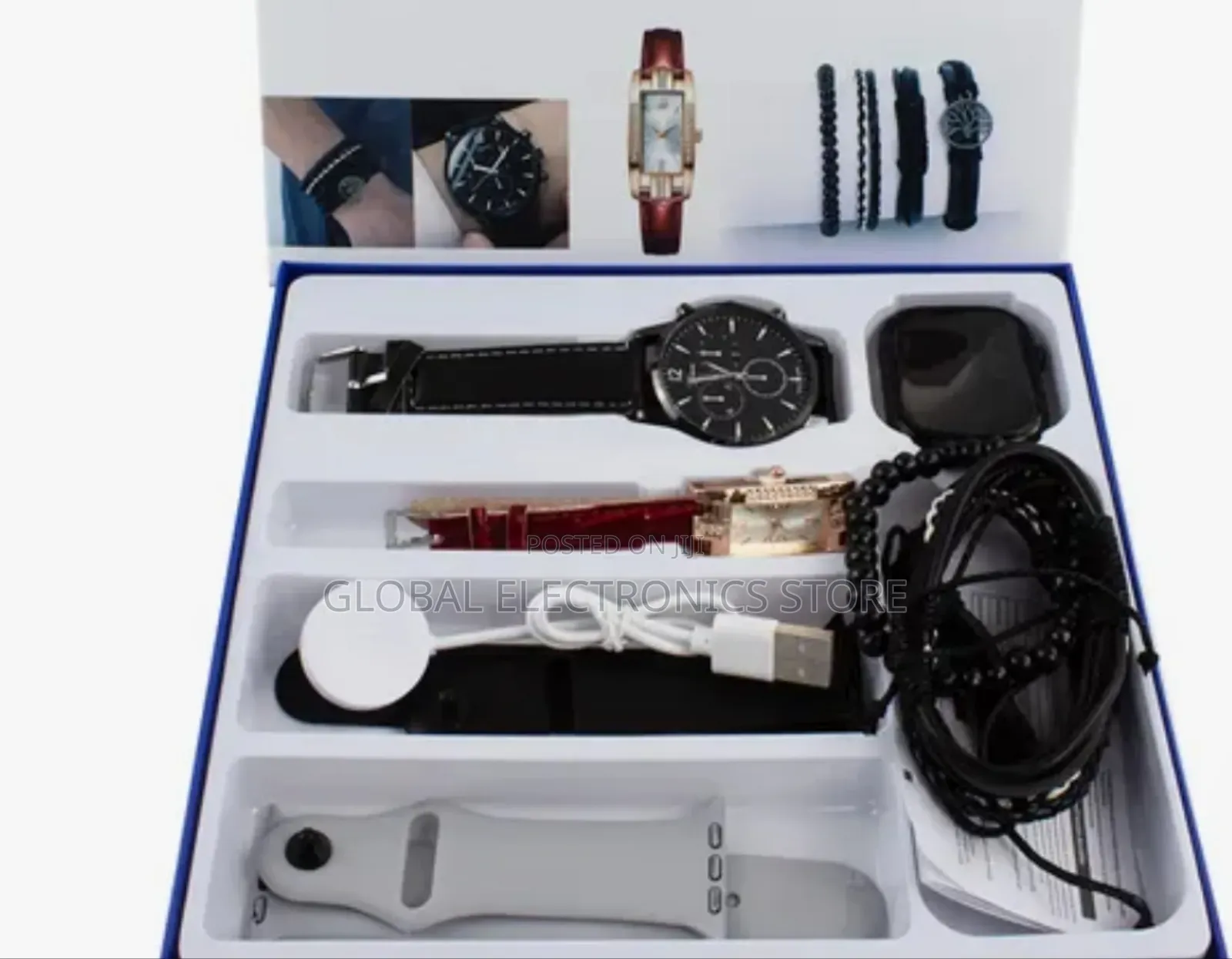 3 in 1 Smart Watch With Extra Round Watch