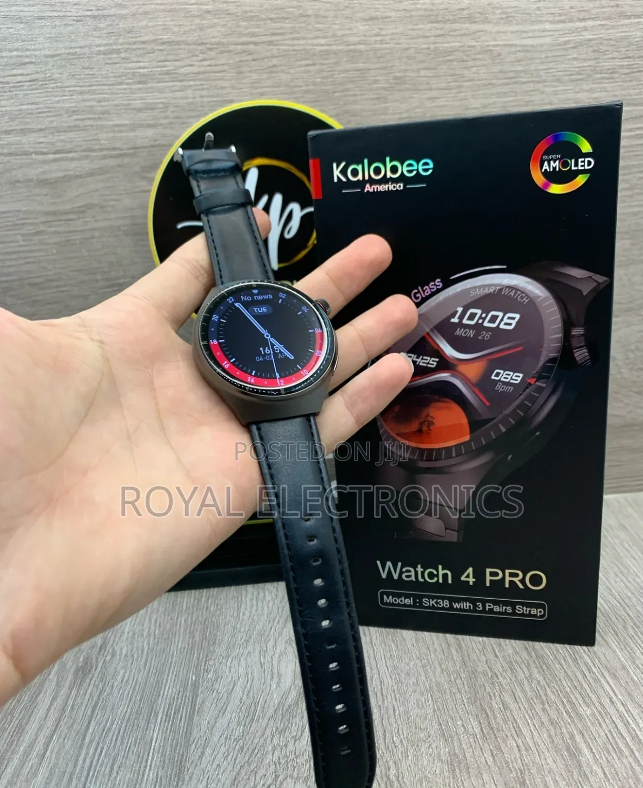 Original Kalobee America Amoled Smart Watch With 3 Straps
