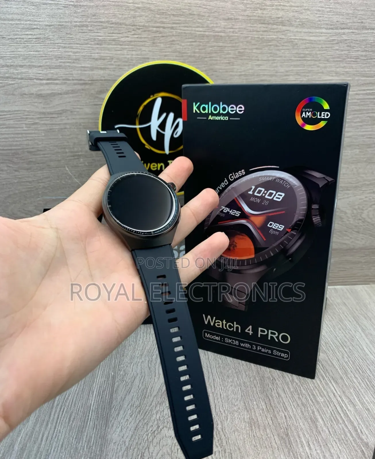 Original Kalobee America Amoled Smart Watch With 3 Straps