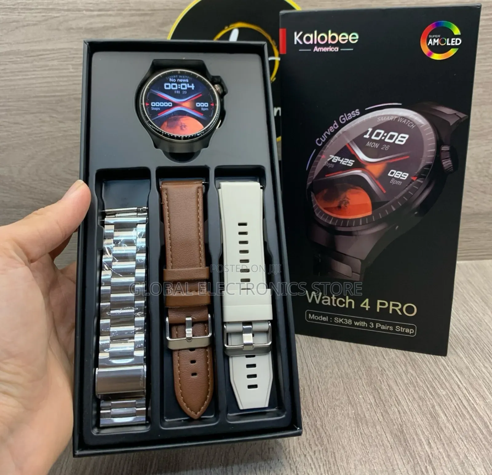 Silver Original Kalobee America Amoled Hd Smart Watch