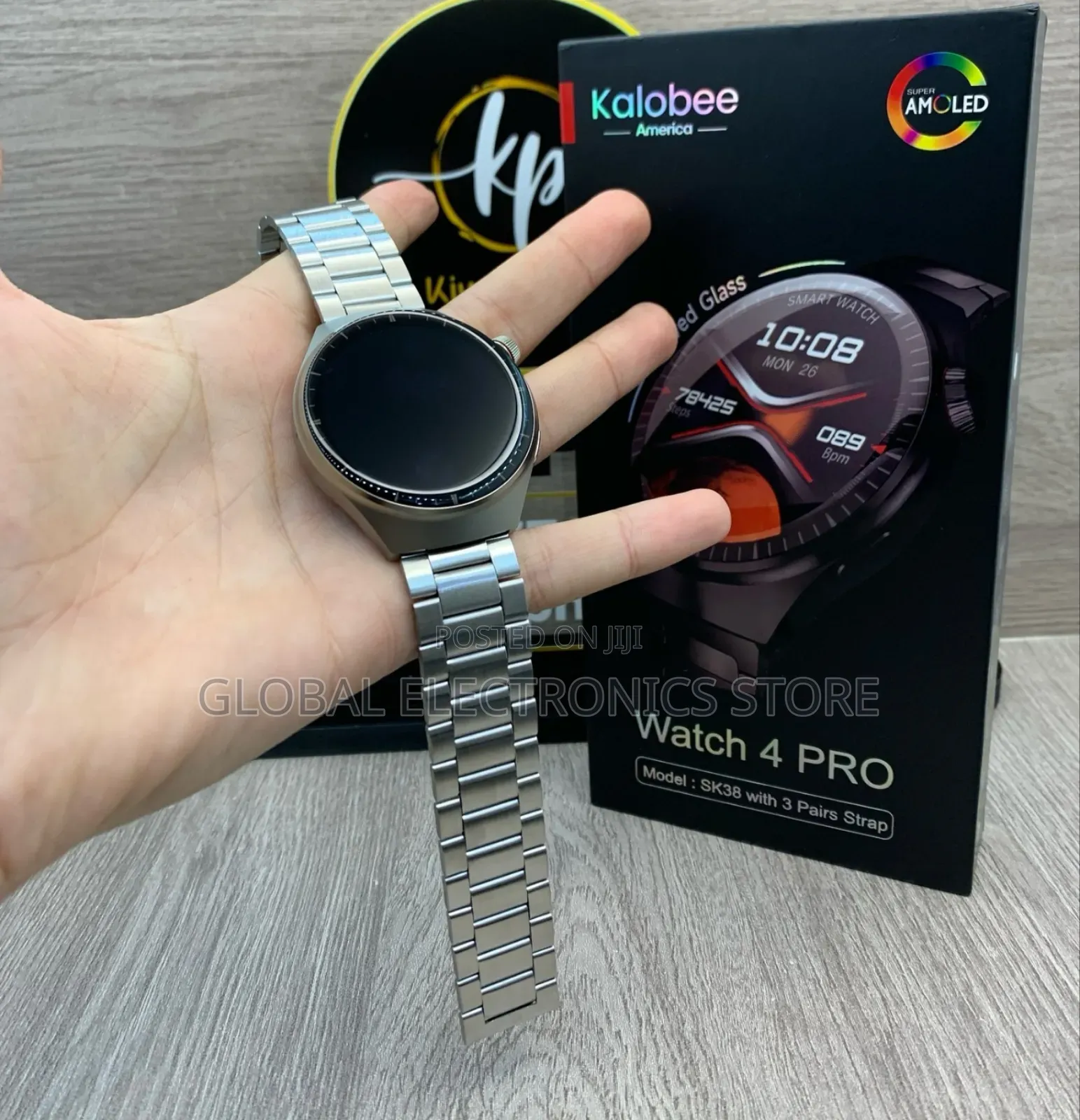 Silver Original Kalobee America Amoled Hd Smart Watch