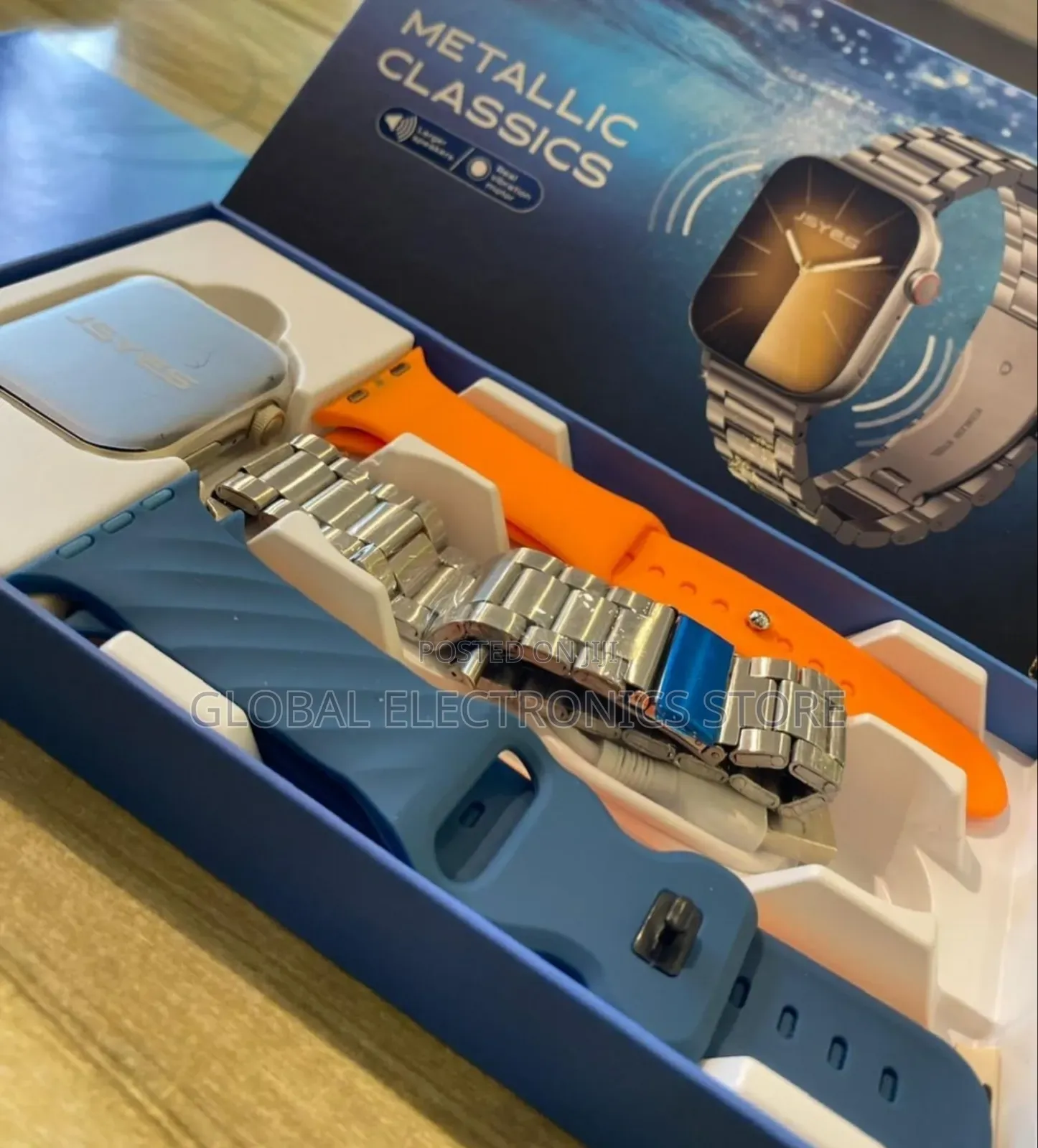 Silver Edition Smart Watch Series 9 45mm With 4 Straps