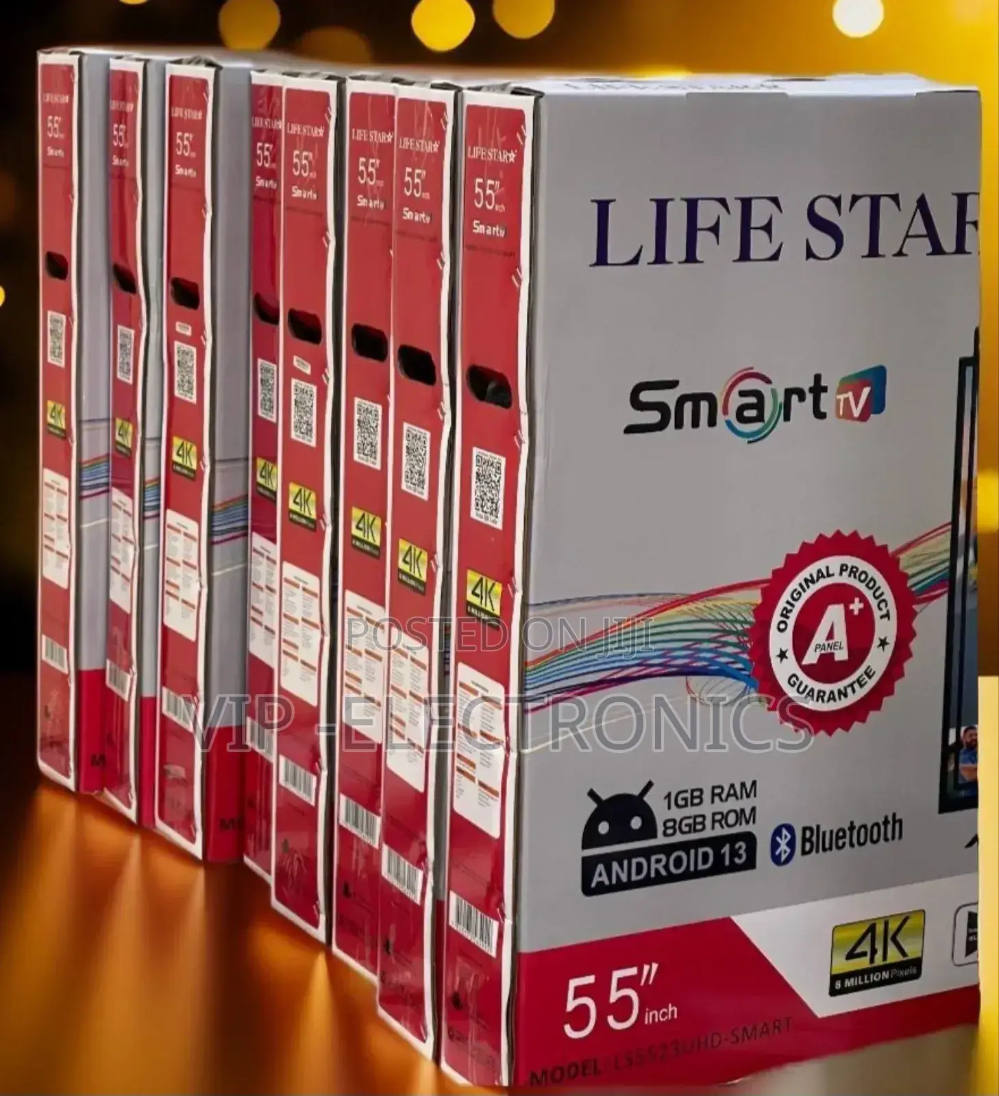 Lifestar Tv 55"Inch Tv Smart Android 13.0 Nwe Tv