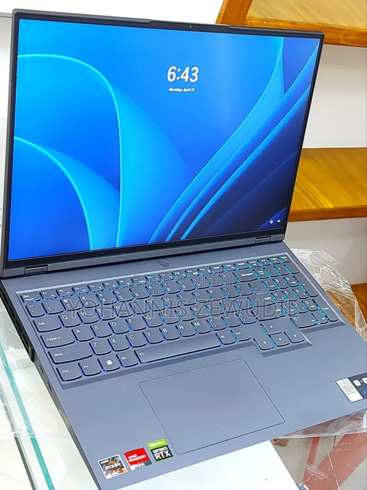 New Laptop Lenovo Legion 5 16GB AMD Ryzen 7 SSD 512GB