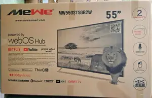 Mewe 55"Inch Tv Smart Android13.0 Tv Webos Hud Black Tv