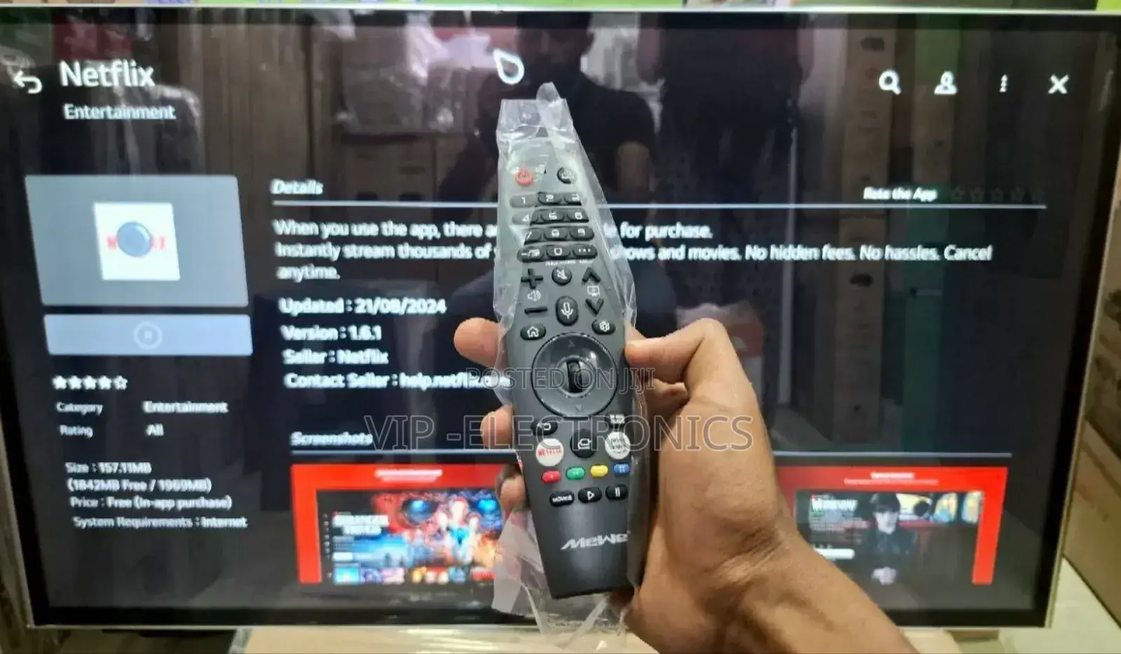 Mewe 55"Inch Tv Smart Android13.0 Tv Webos Hud Black Tv