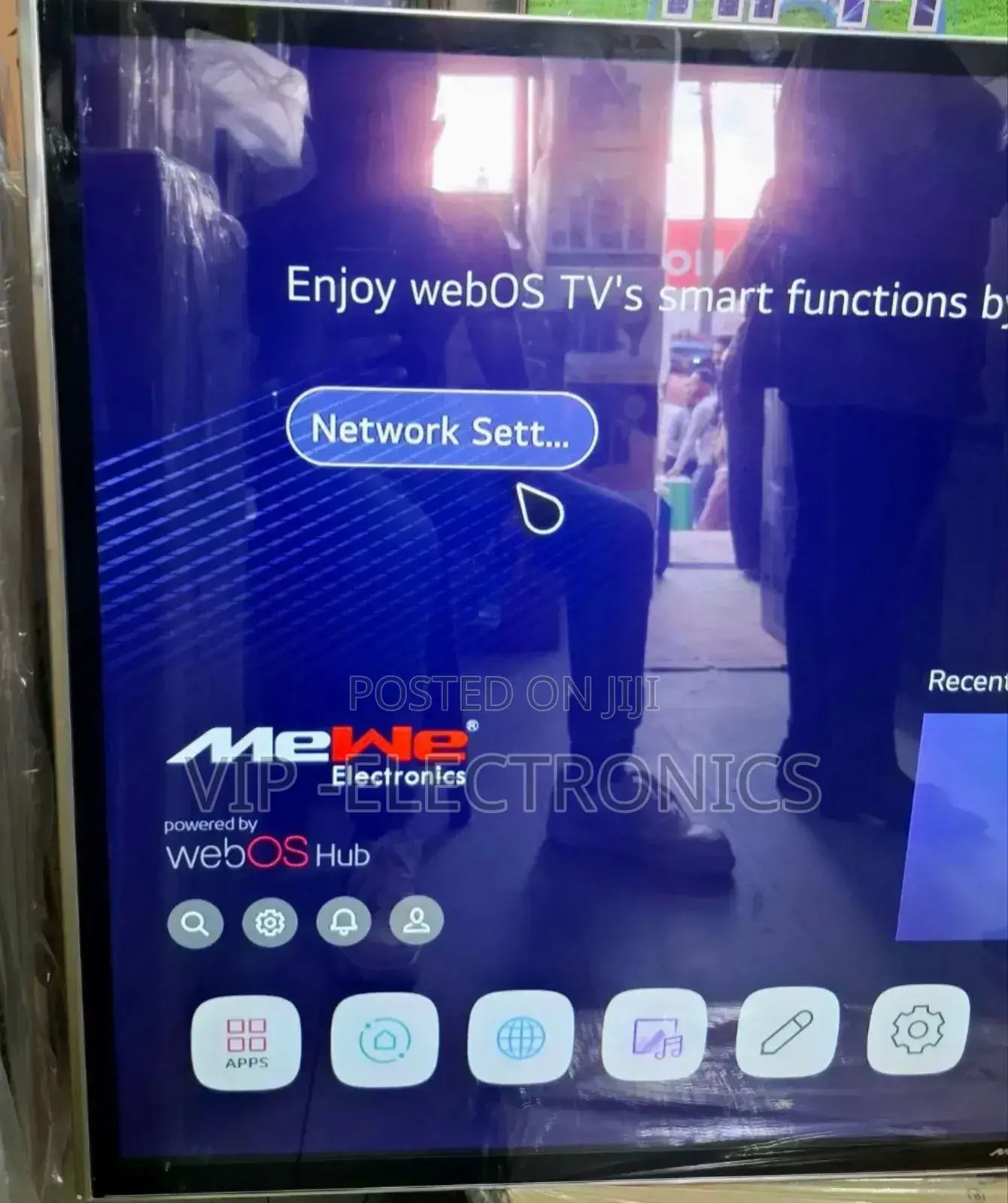 Mewe 55"Inch Tv Smart Android13.0 Tv Webos Hud Black Tv