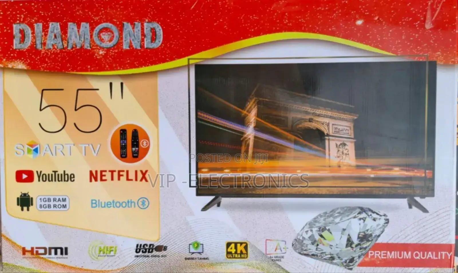 Diamond 65"Inch Tv Smart Android Tv