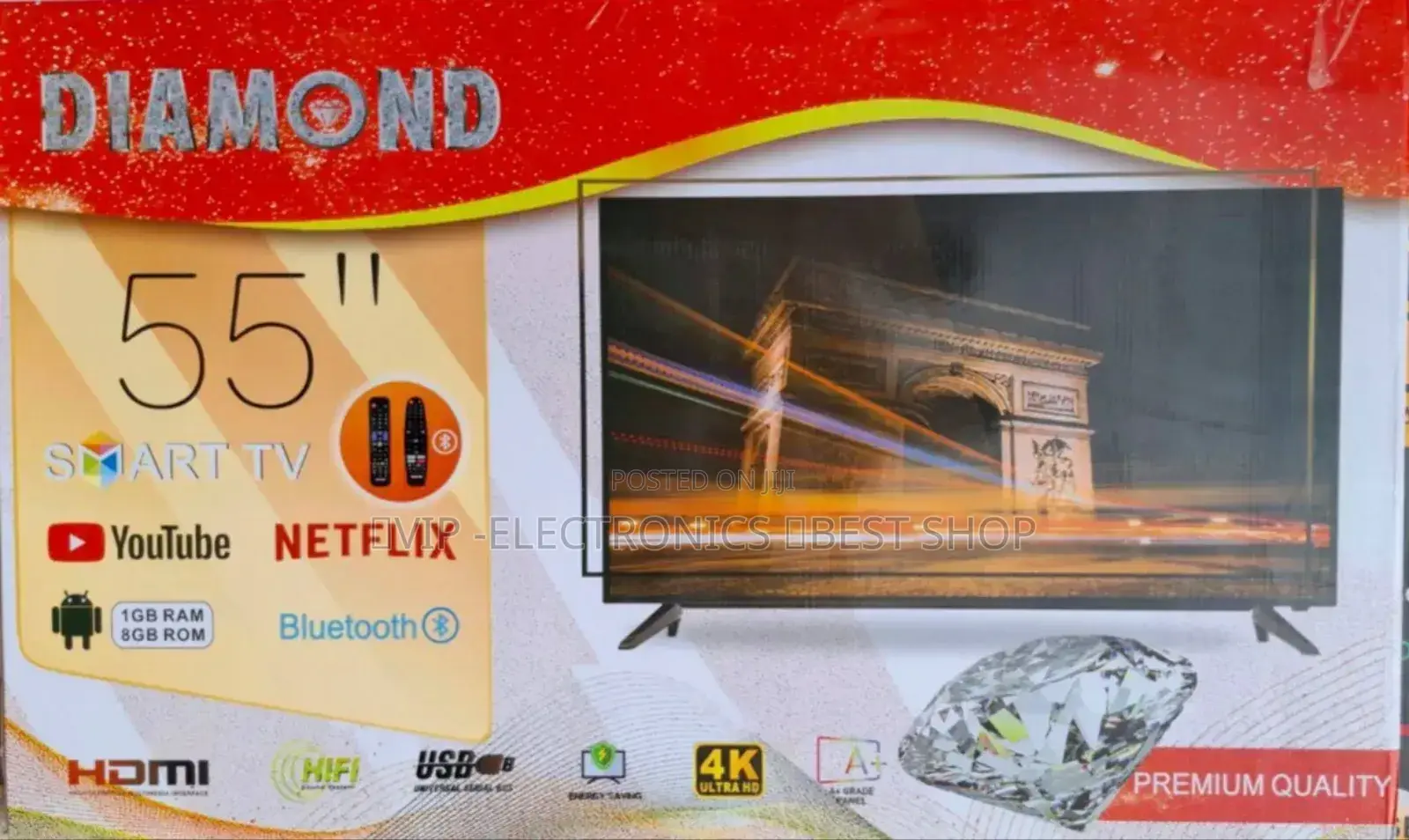 Diamond 65"Inch Tv Smart Android Tv